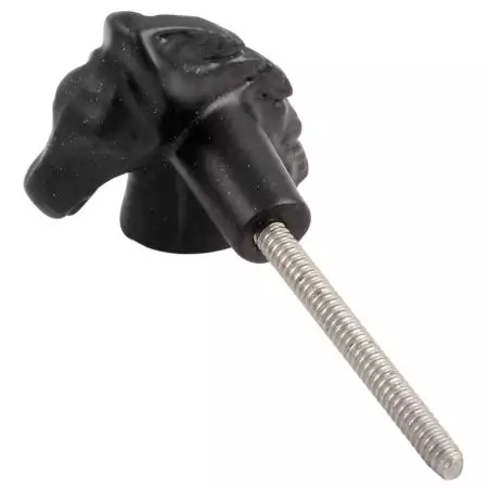 Black Horse Metal Knobs